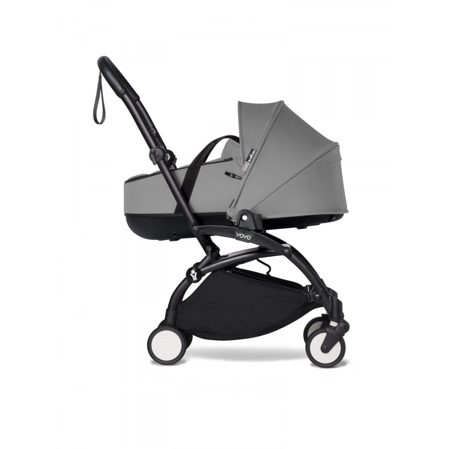 Complete BABYZEN stroller YOYO2 bassinet and 6+ Black Frame | Grey